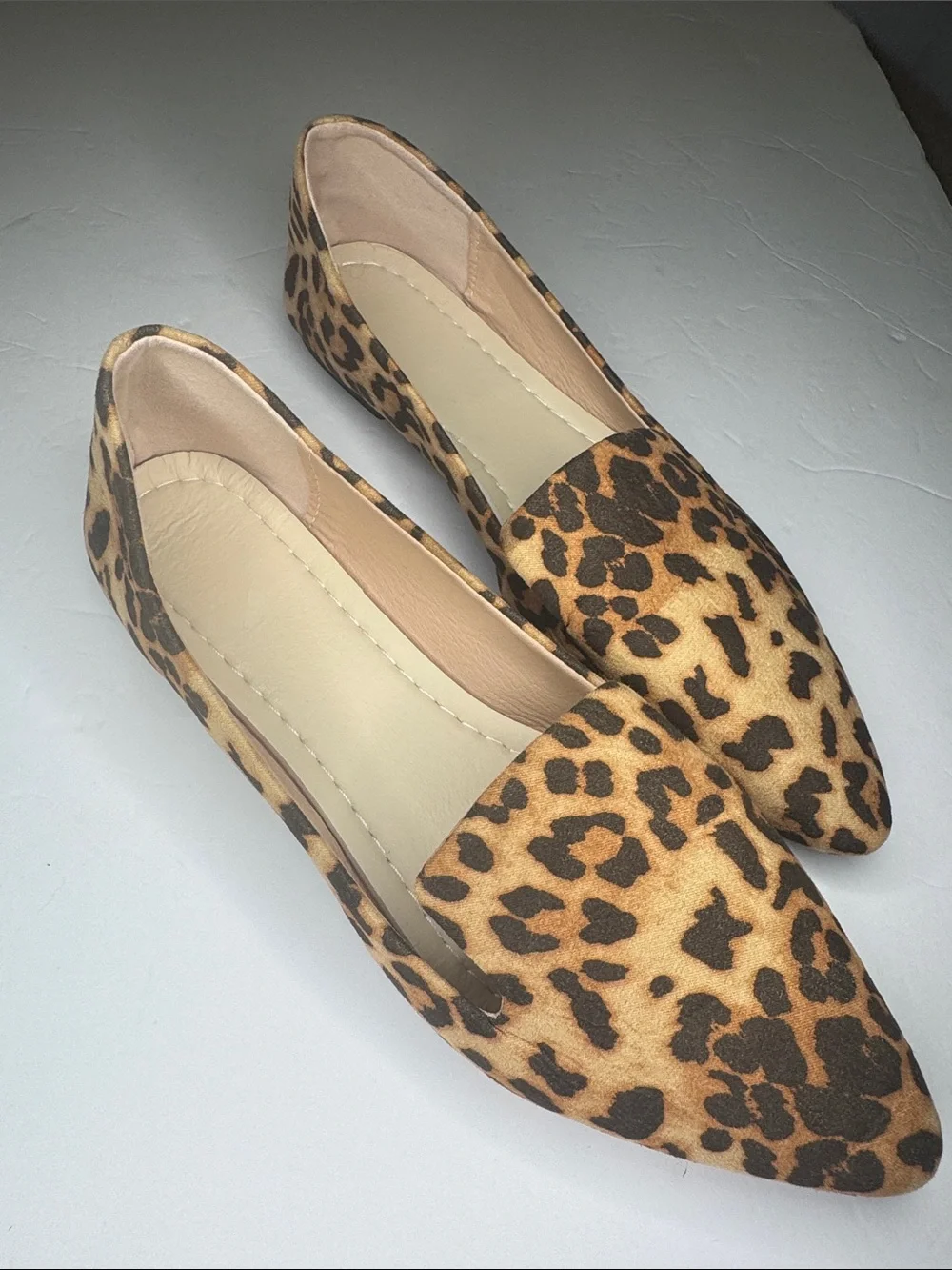 Leopard Print Office Teaching Pointed Toe Flats